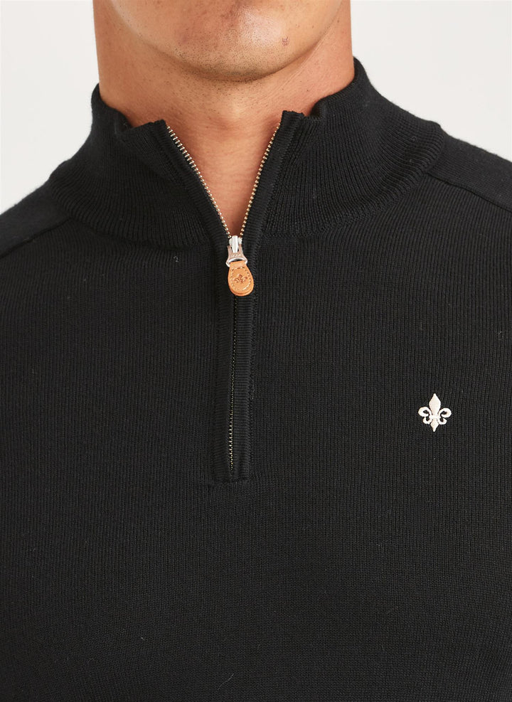 Merino John Zip Black