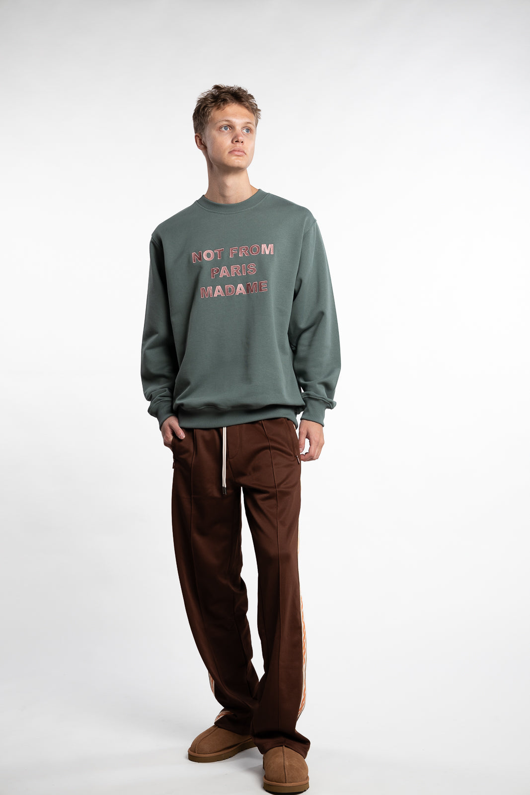 Le Sweatshirt Slogan Green