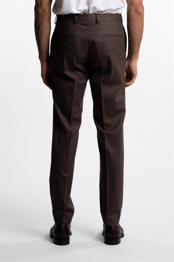 Palermo Flannel Trousers Husk Brown