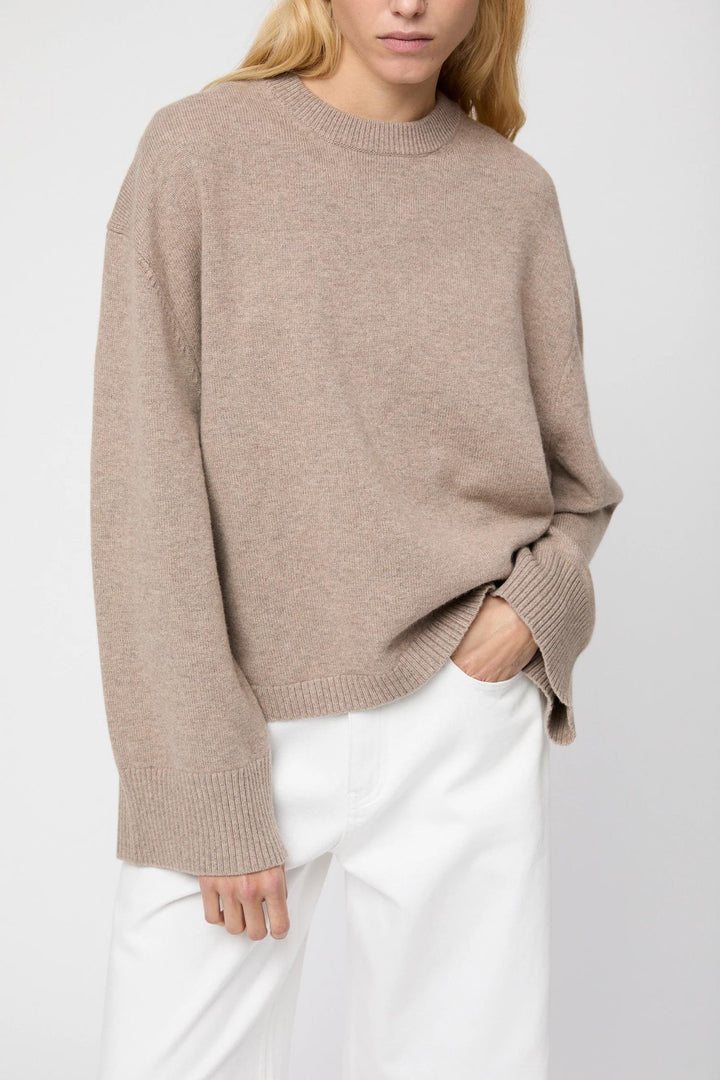Crewneck Lounge Sweater - Wheat