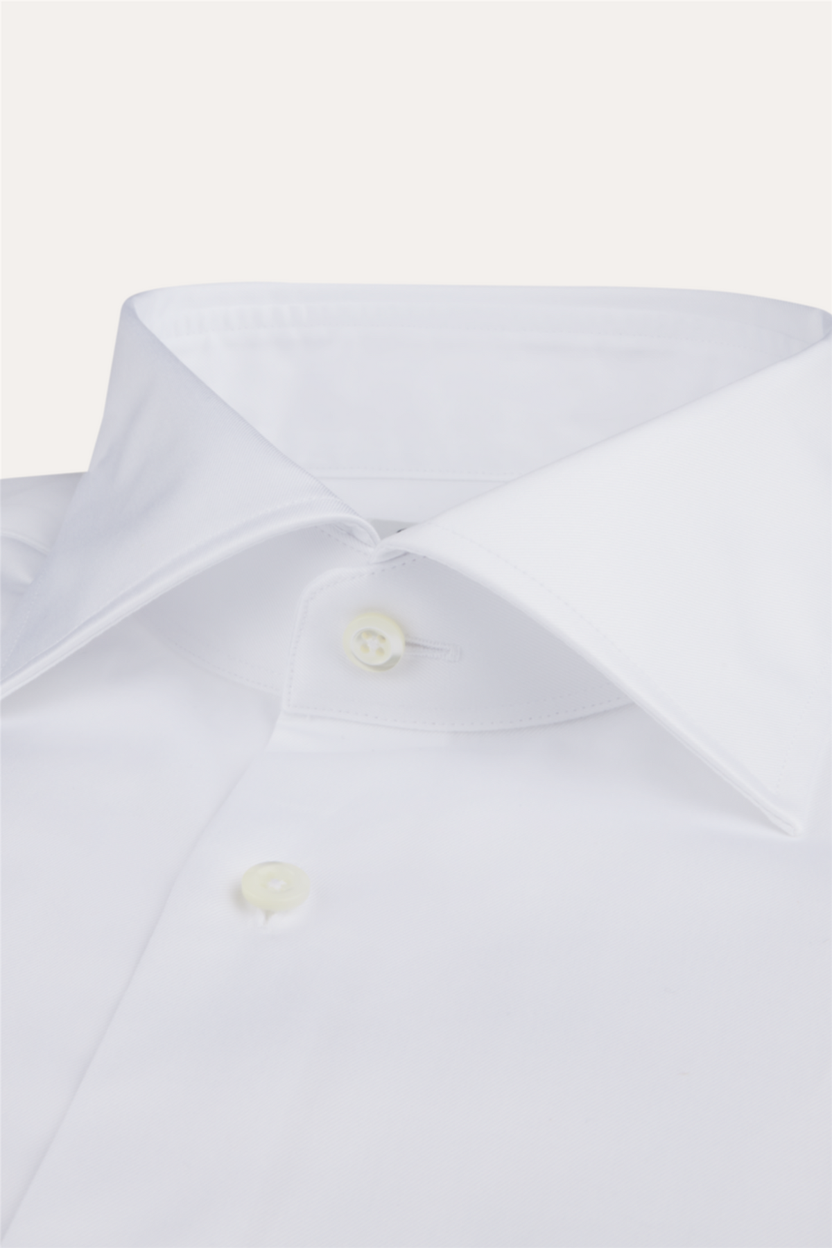 Slimline Twill Shirt French Cuffs White