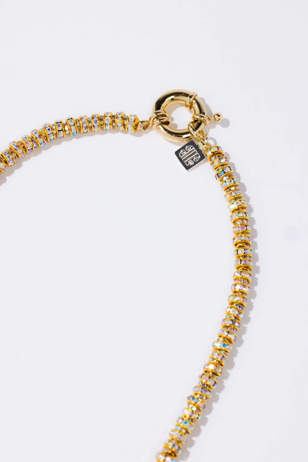 Skinny Diamond Necklace- Gold