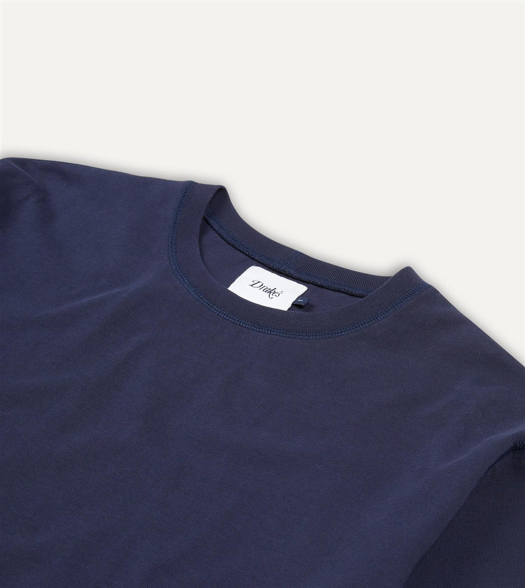 Cotton Crew Neck Hiking T-Shirt Navy