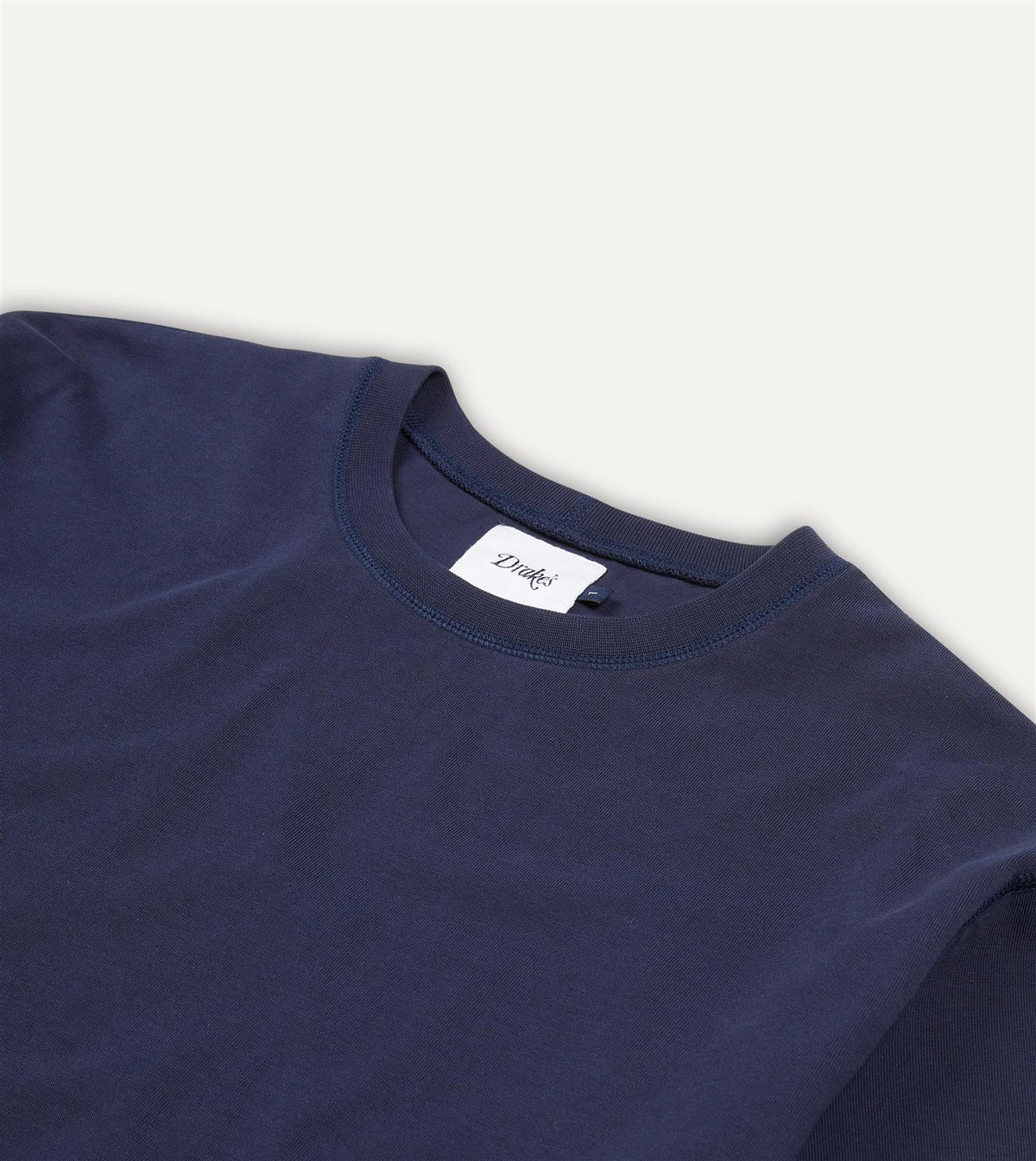 Cotton Crew Neck Hiking T-Shirt Navy