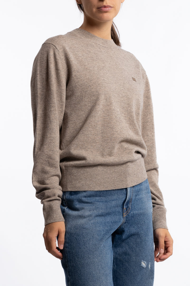 Crewneck Jumper Yak Wool- Oatmeal melange