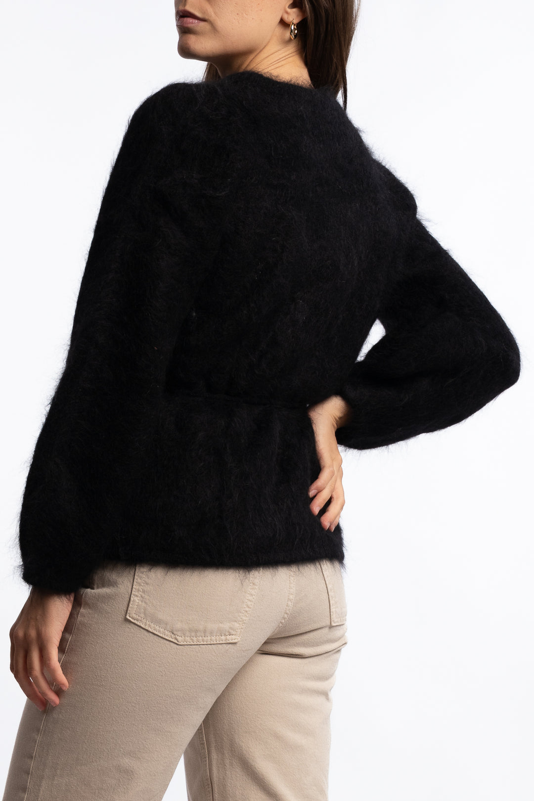 Fredrikke Chunky Cardigan- Black