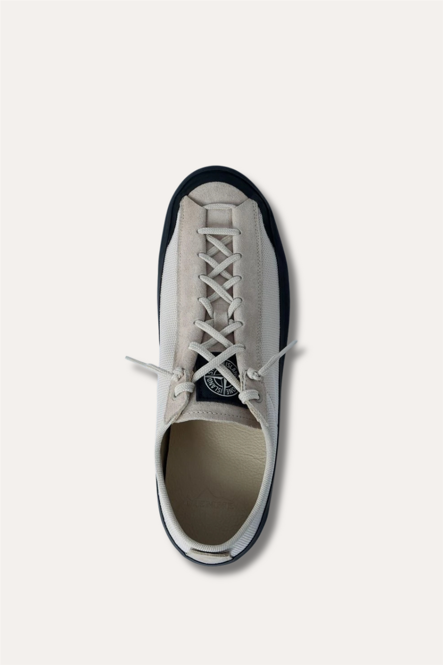 100010 Low-top Trainer With Compass Patch Beige