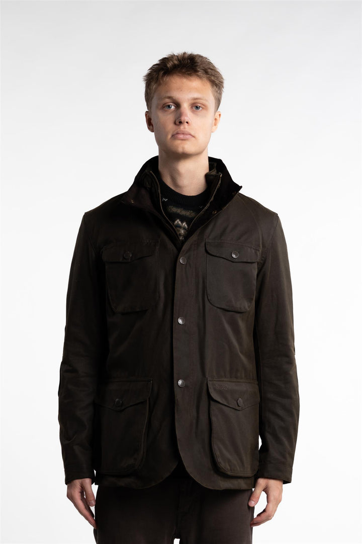 Ogston Wax Jacket Olive