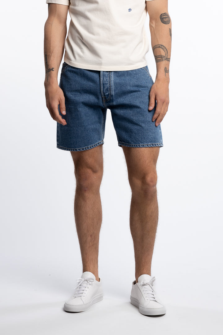 Natural Indigo 5-Pocket Short Stone Wash