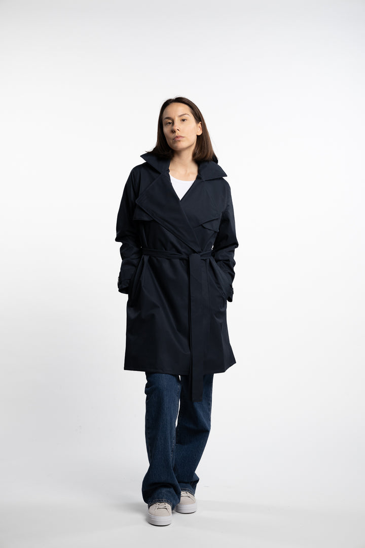 Yr'en Coat - Dark Navy