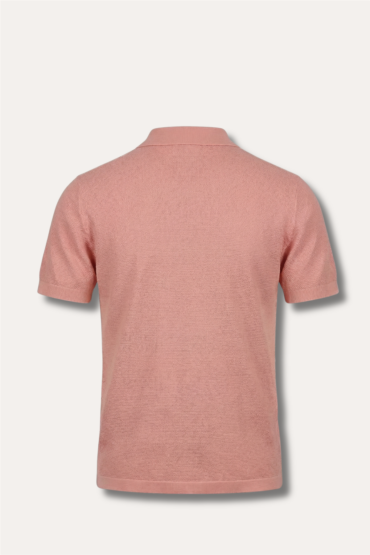 Structured Cotton Polo Pink
