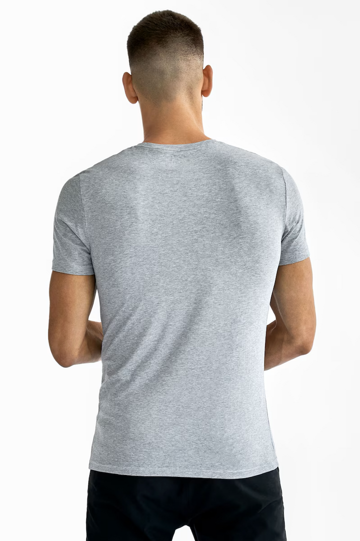 Crew Neck 2-Pack Grey Melange