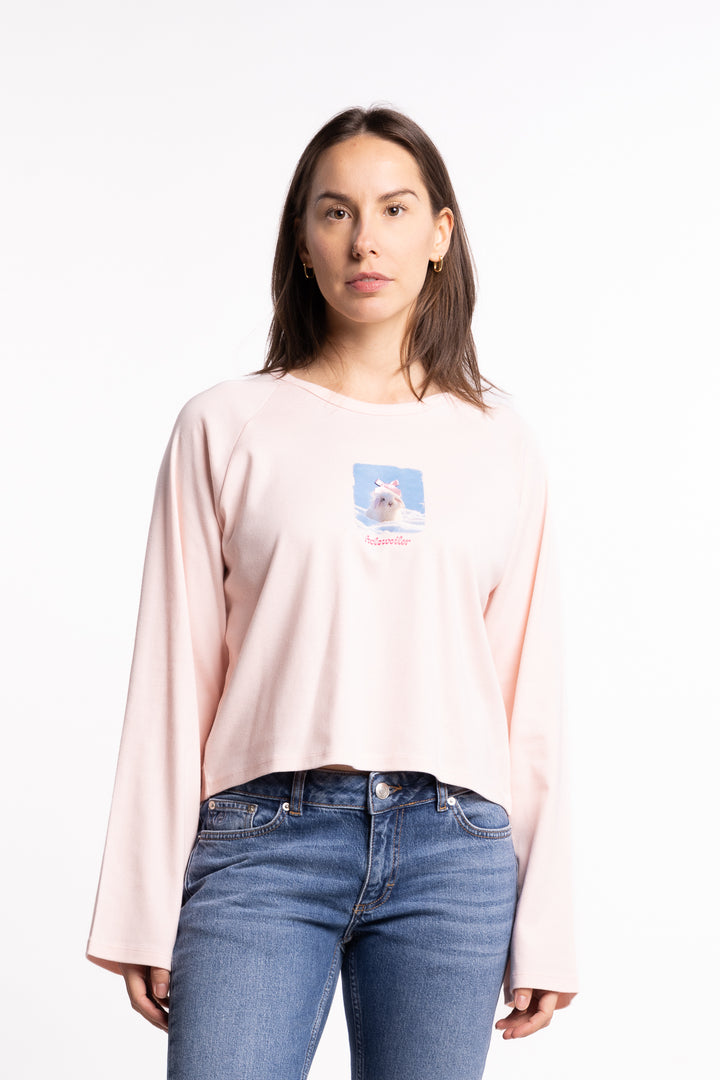 Kitty Long-Sleeve - Lt. Pink
