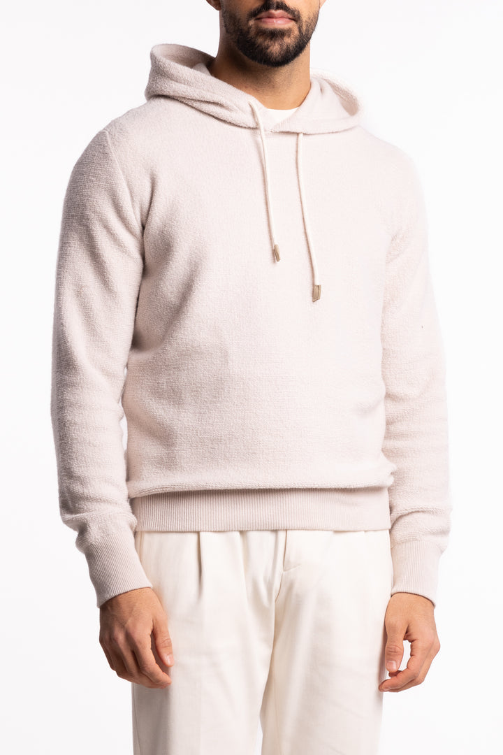 Sweater Hoodie Wool/Cashmere Cream