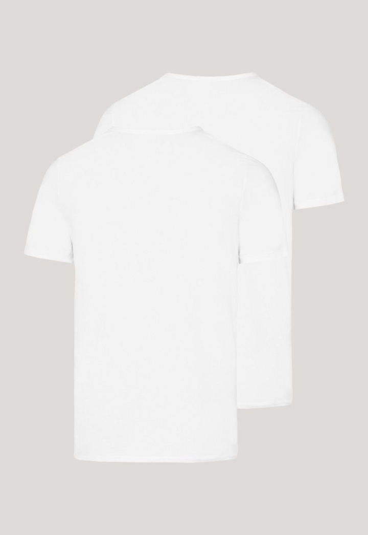 Two Pack Short Sleeve Shirts Cotton Essentials White