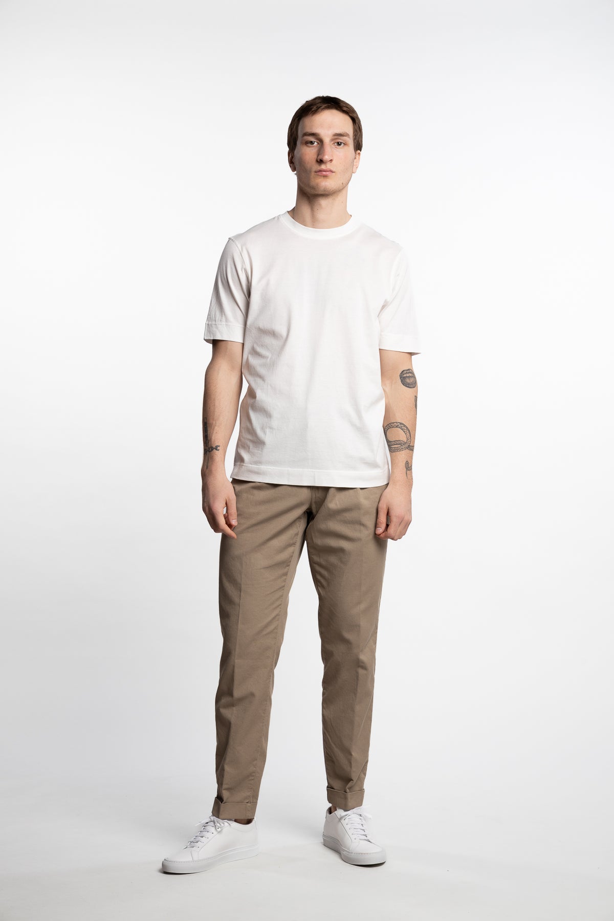 Filo Di Scozia Cotton T-Shirt Cream