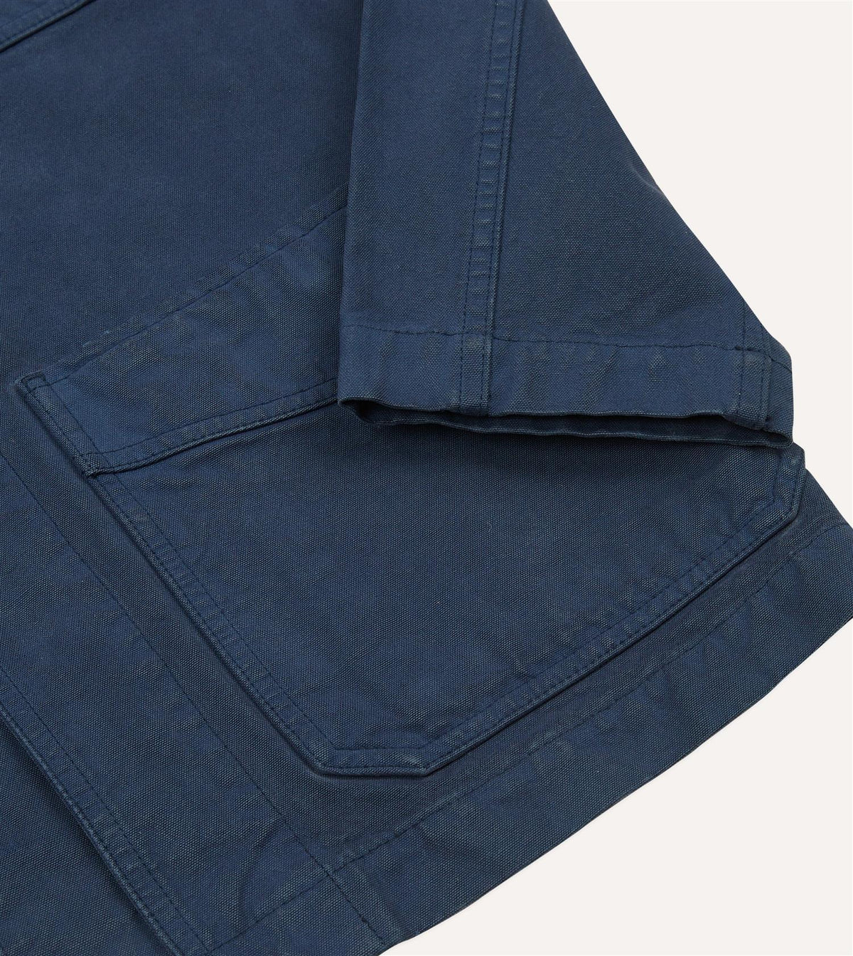 Cotton Duck Canvas Five-Pocket Chore Jacket Navy
