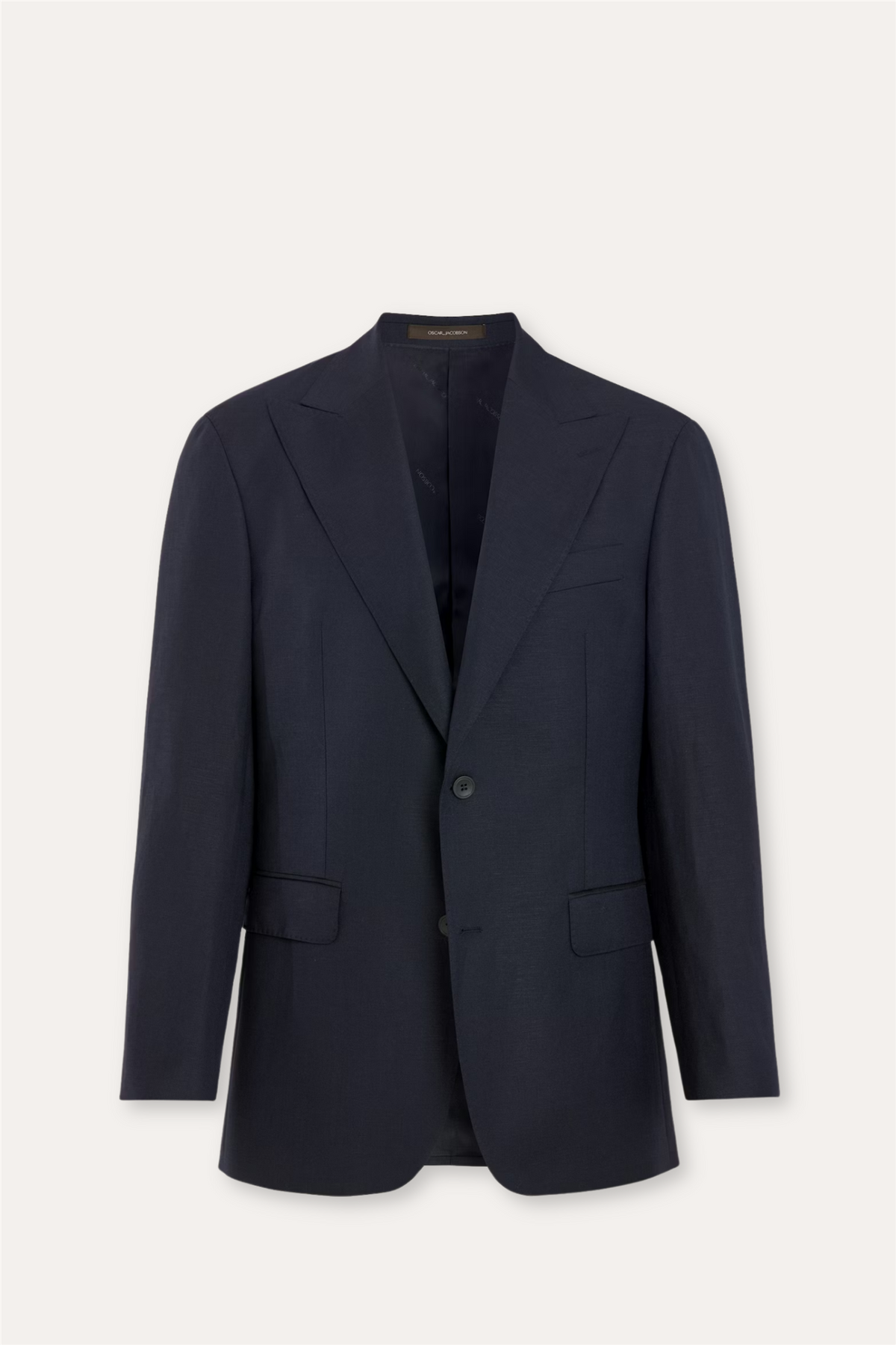 Rufus Regular Fit Wool/Linen Blazer Navy