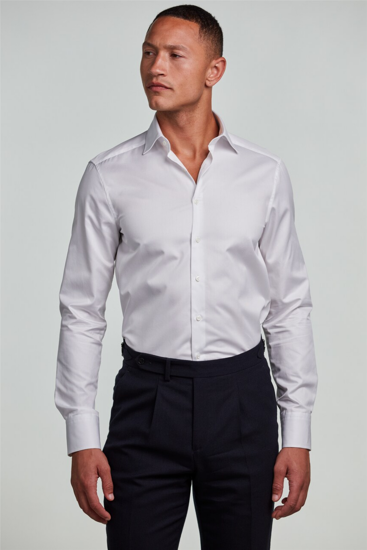 Slimline Twill Shirt White