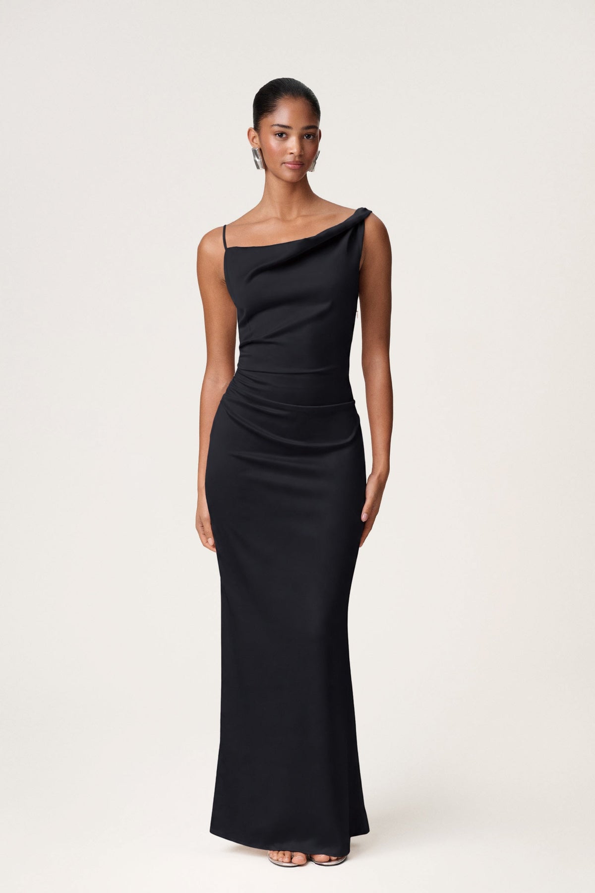 Adoore Almeria Dress Black - modellbilde