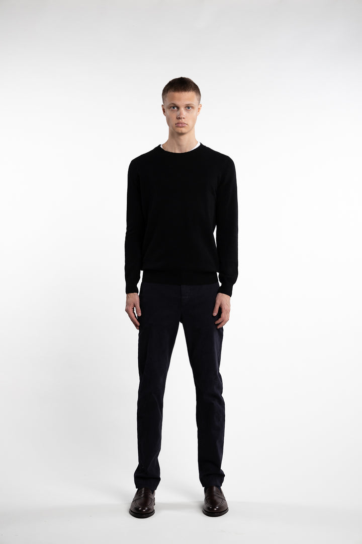 Como Wool/Cashmere Roundneck Black