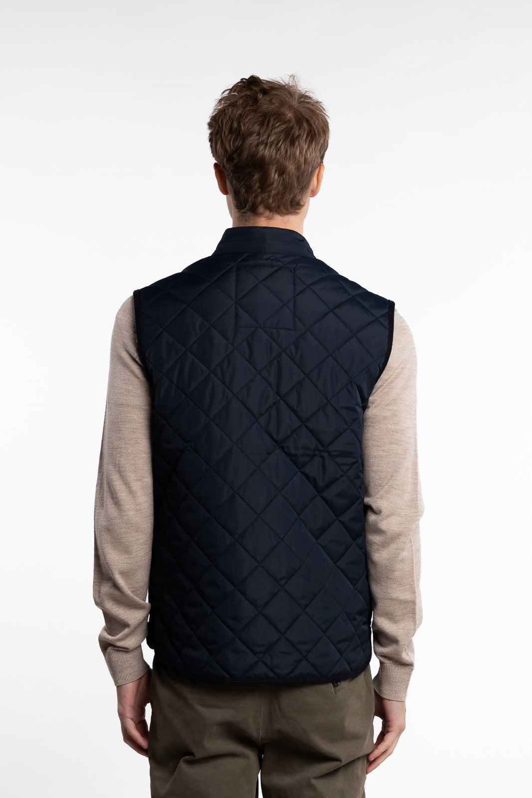 Trenton Quilted Vest Old Blue