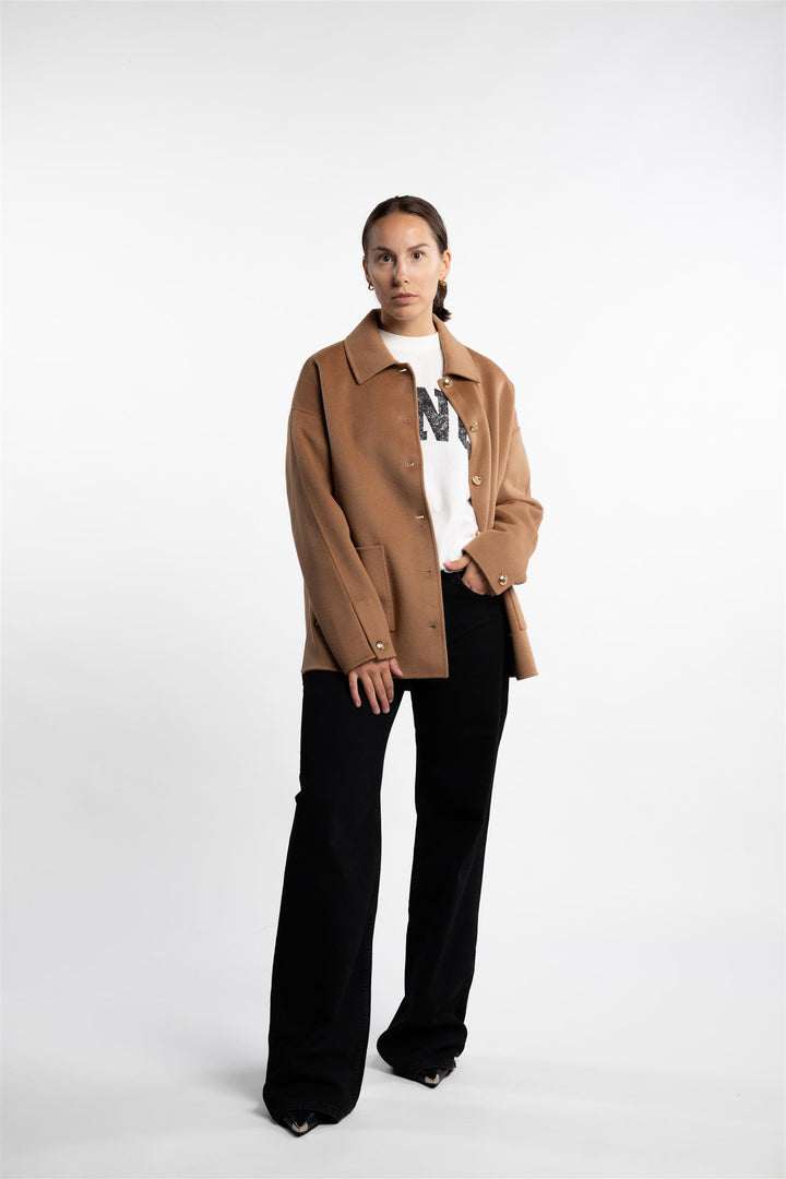 Luca Jacket Cashmere blend- Camel