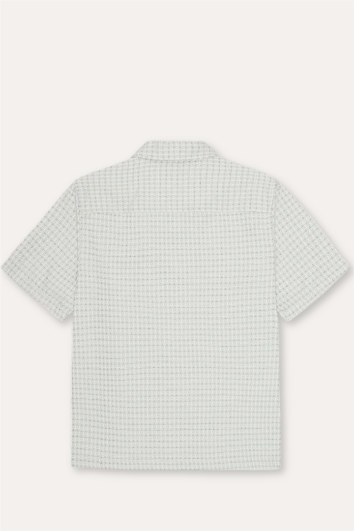 Check Seersucker SS Shirt Light Ivory