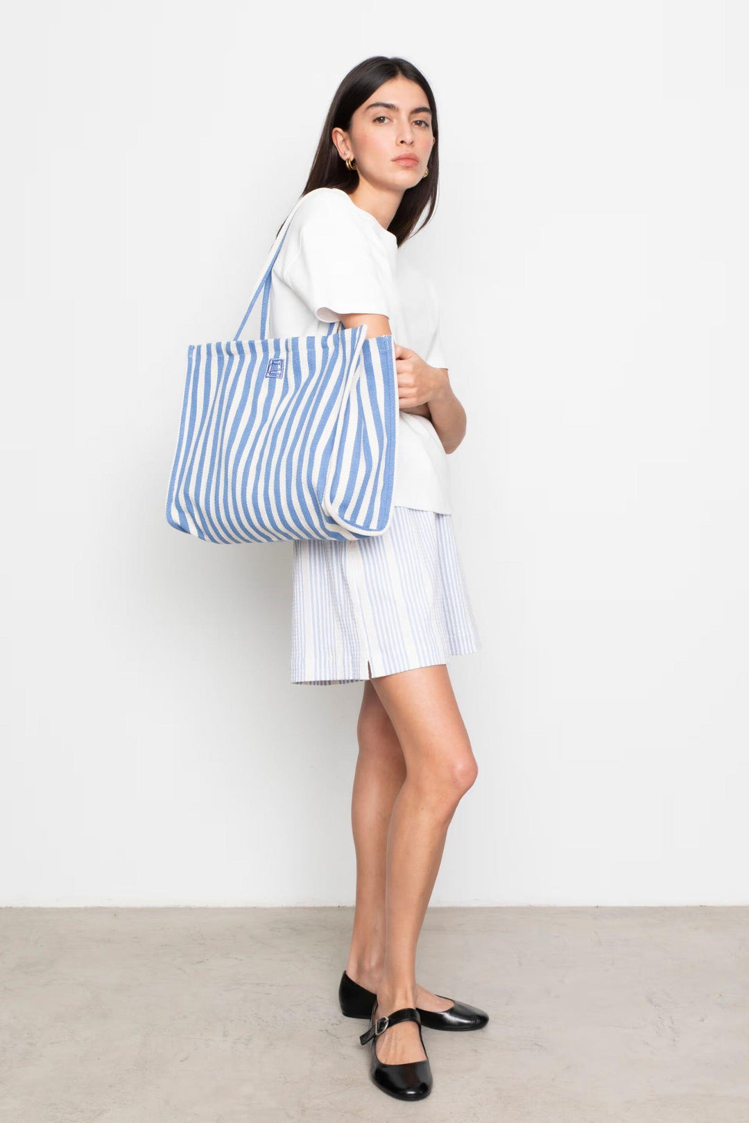 Ivy Tote bag - Blue stripe
