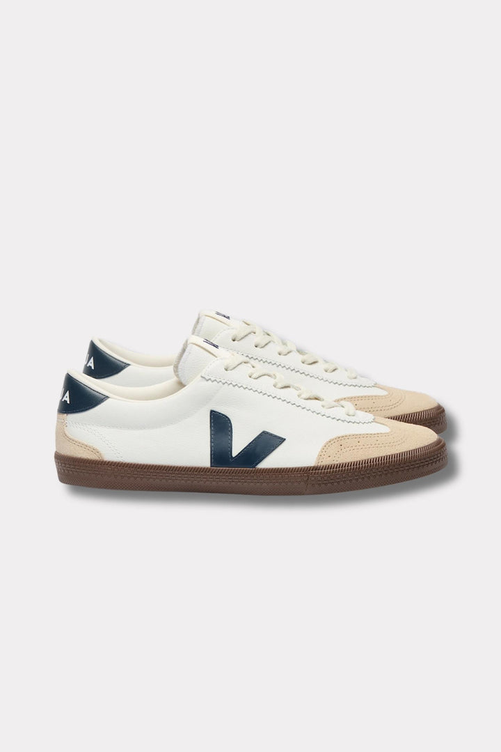 Volley O.T. Leather- White Nautico Bark