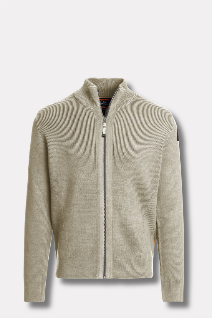 Manny Full Zip Cardigan Bone