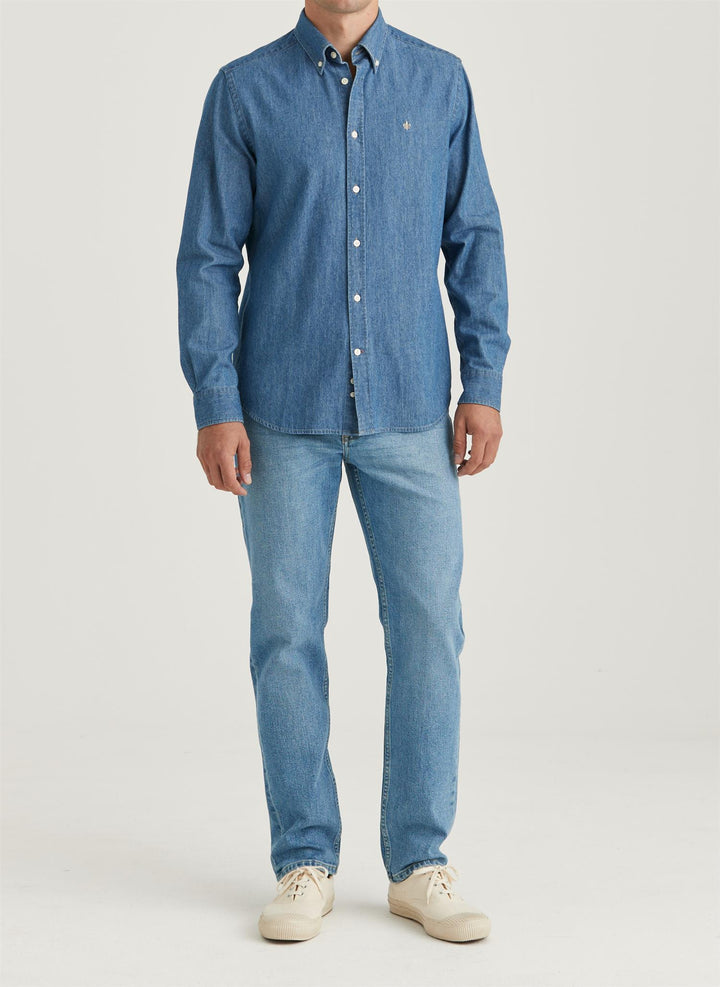 Classic Fit Denim Shirt Old Blue