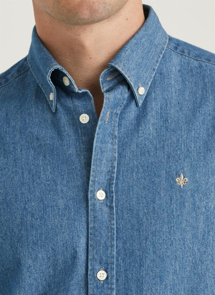 Classic Fit Denim Shirt Old Blue