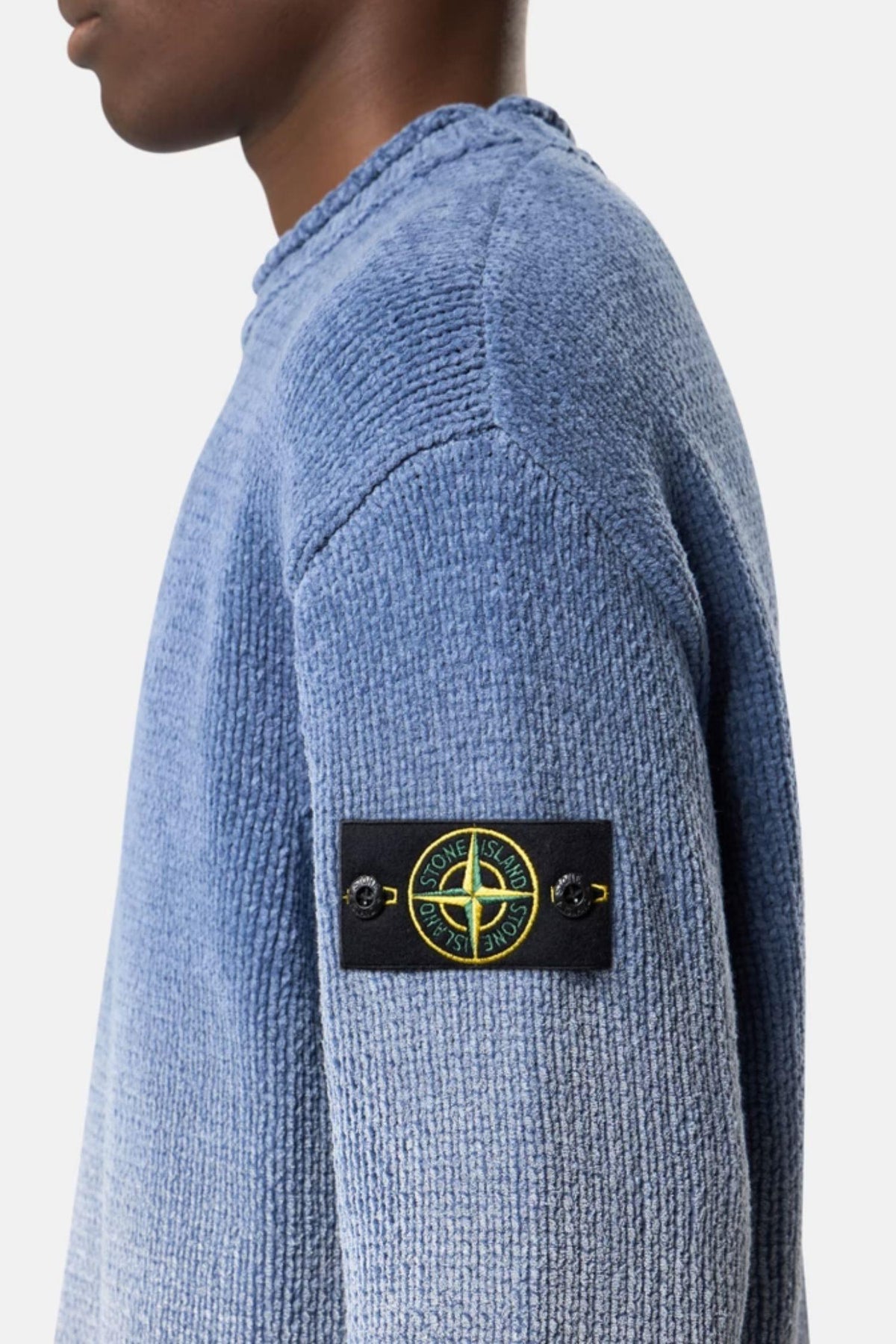 5100003 Oversized-fit crewneck jumper Avio Blue