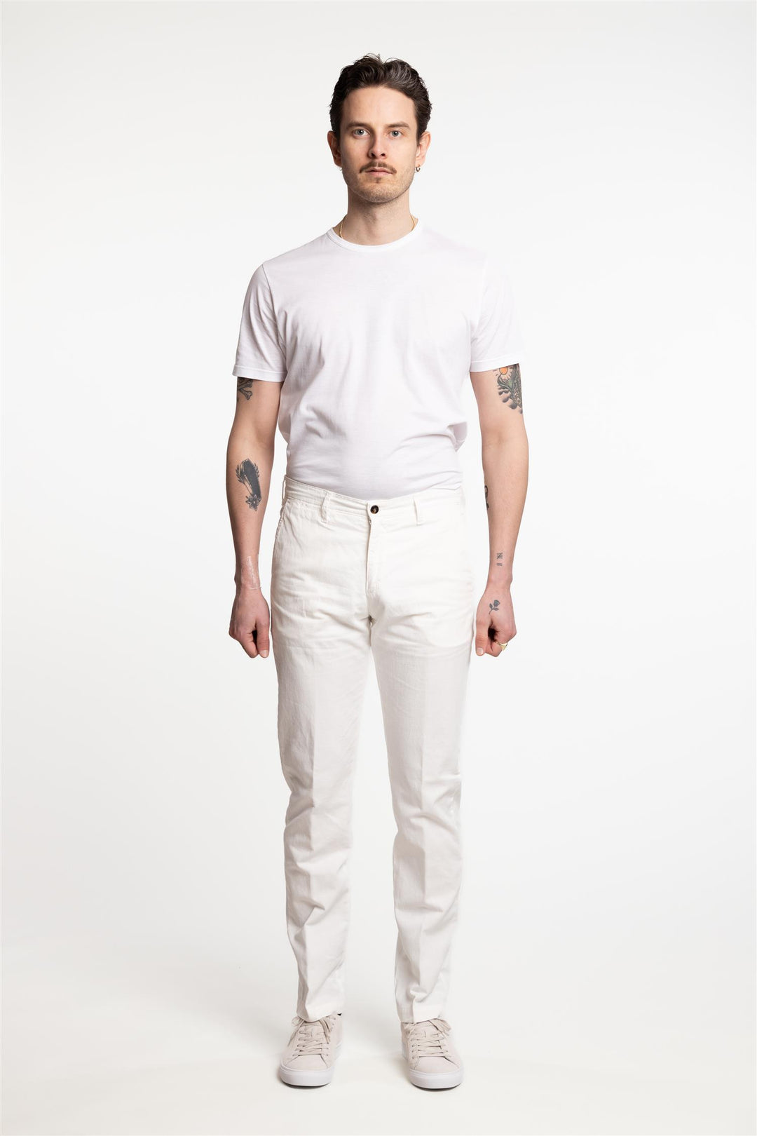 Cagliari Cotton/Stretch Pant White