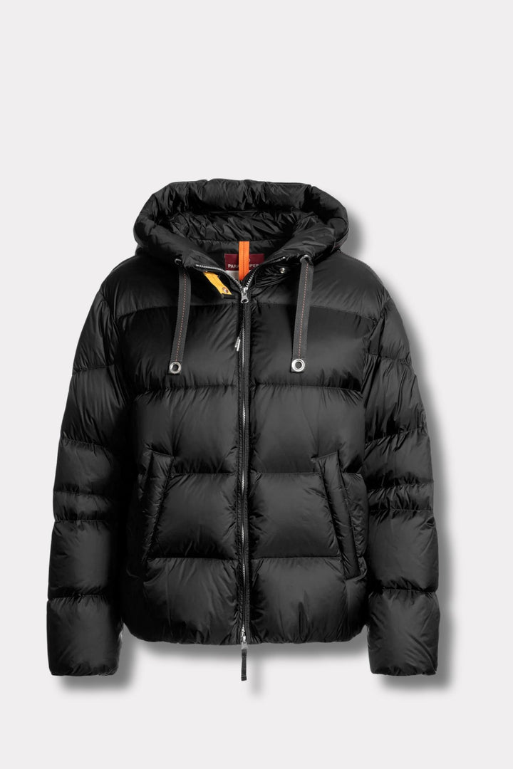 Tilly Hooded Down Jacket- Black