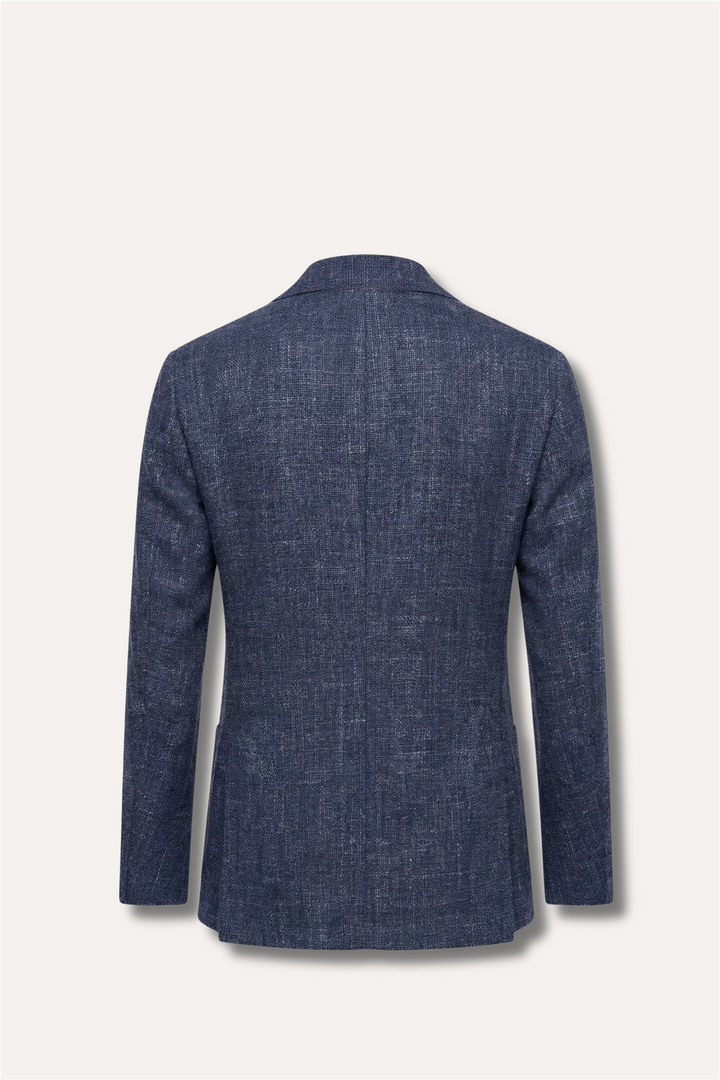 Wool/Silk Active Blazer Mono Blue