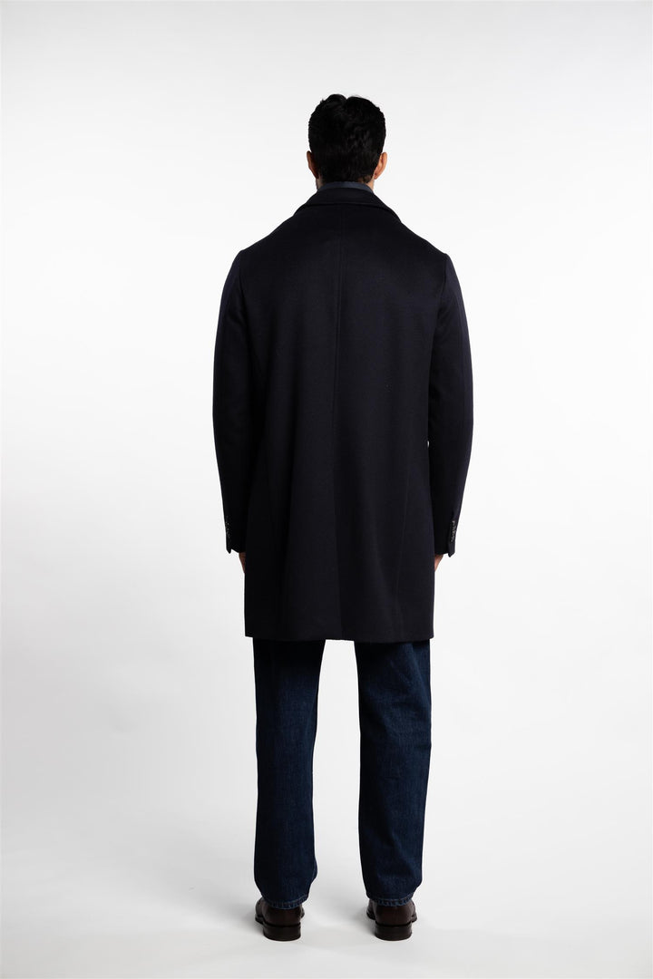 Wool/Cashmere Coat Navy