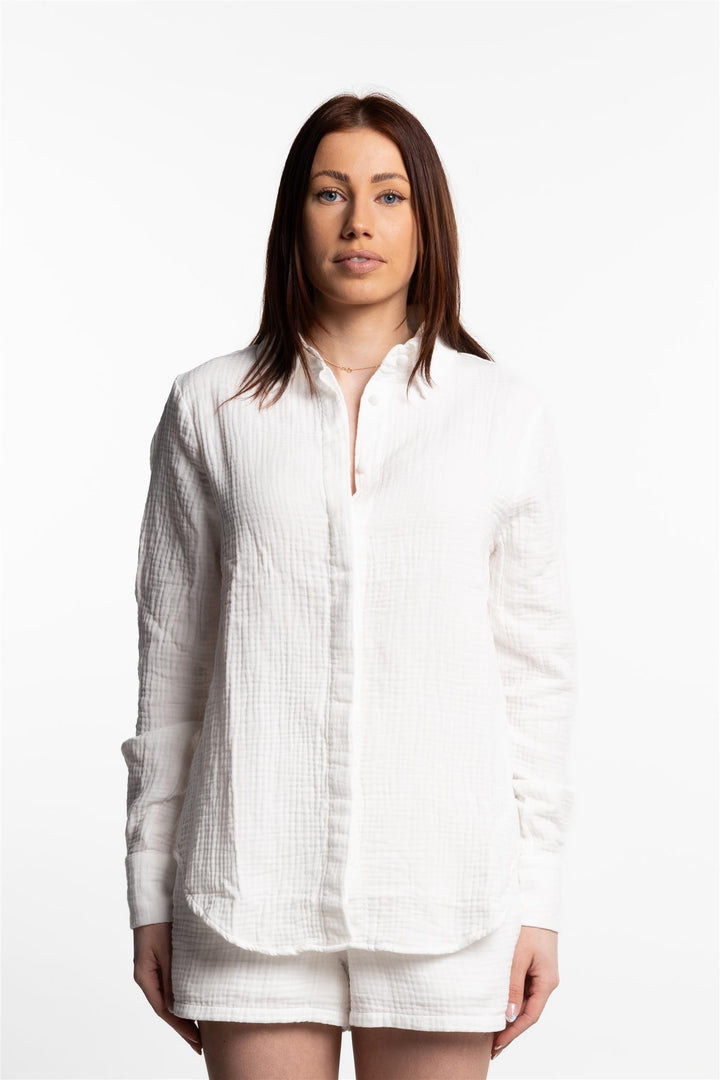 Livia Crepe Shirt- White