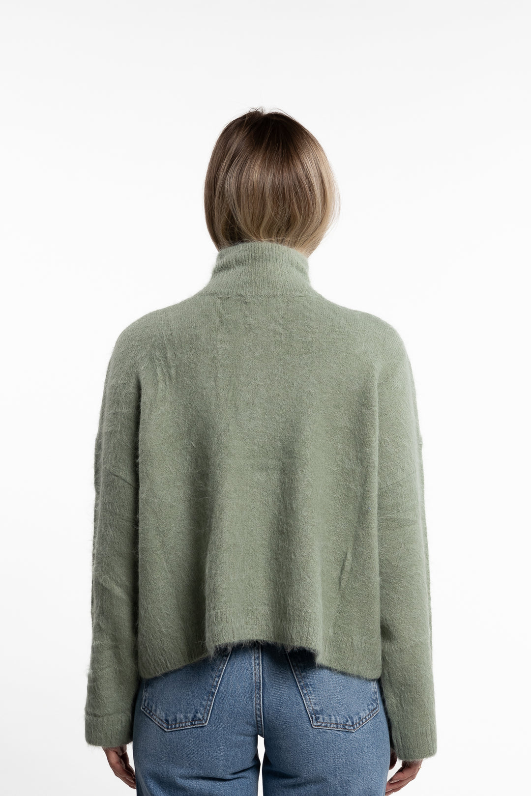 Tine Fluffy Cardigan- Green