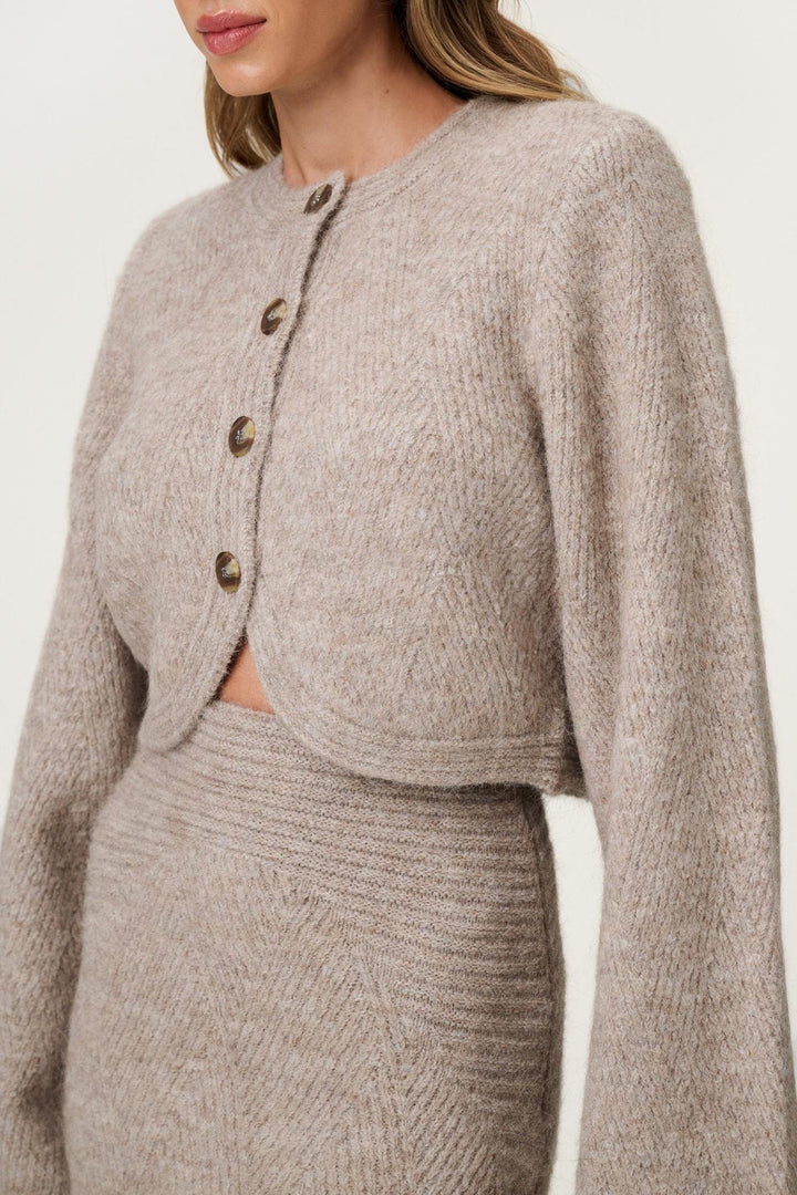 Cessole Cardigan- Greige