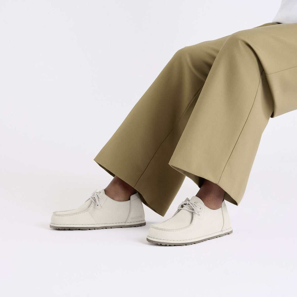 Men's Utti Lace Suede Leather Antique White