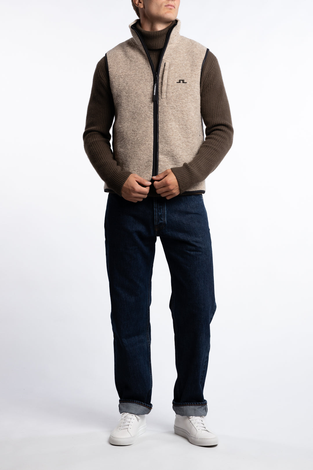 Duncan Wool Fleece Vest Moonbeam