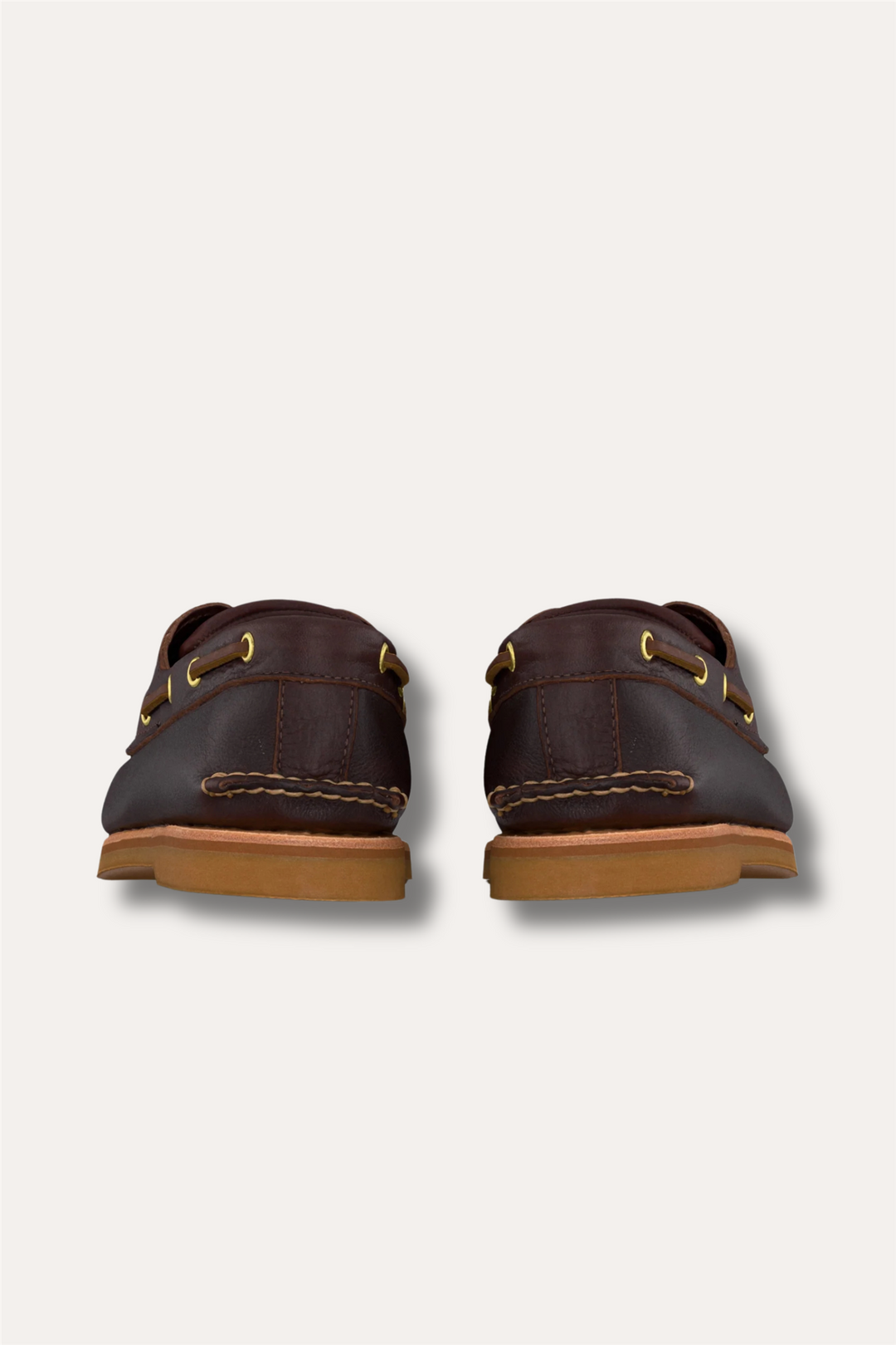 Crafted Eye Boat Shoe Dark Brown Full Grain