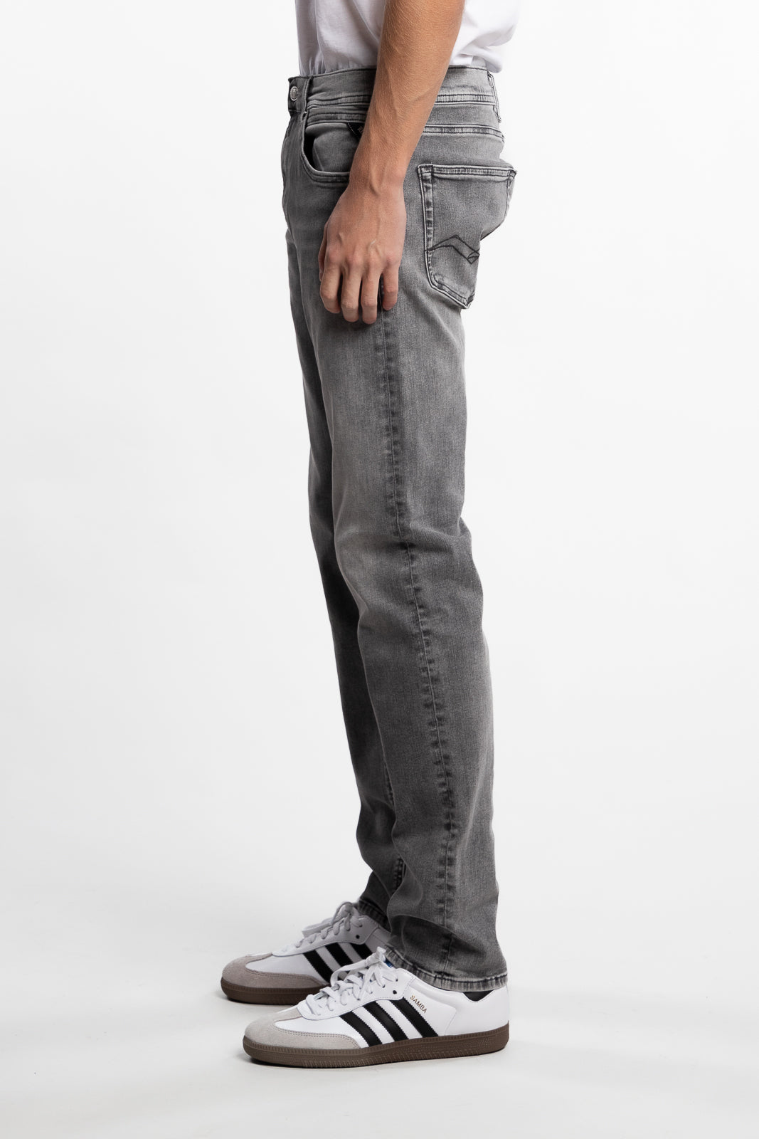 Anbass Slim Fit Hyperflex Jeans Light Grey