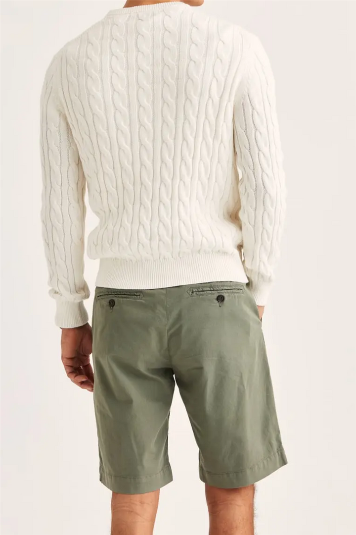 Ethan Cable Oneck Off White