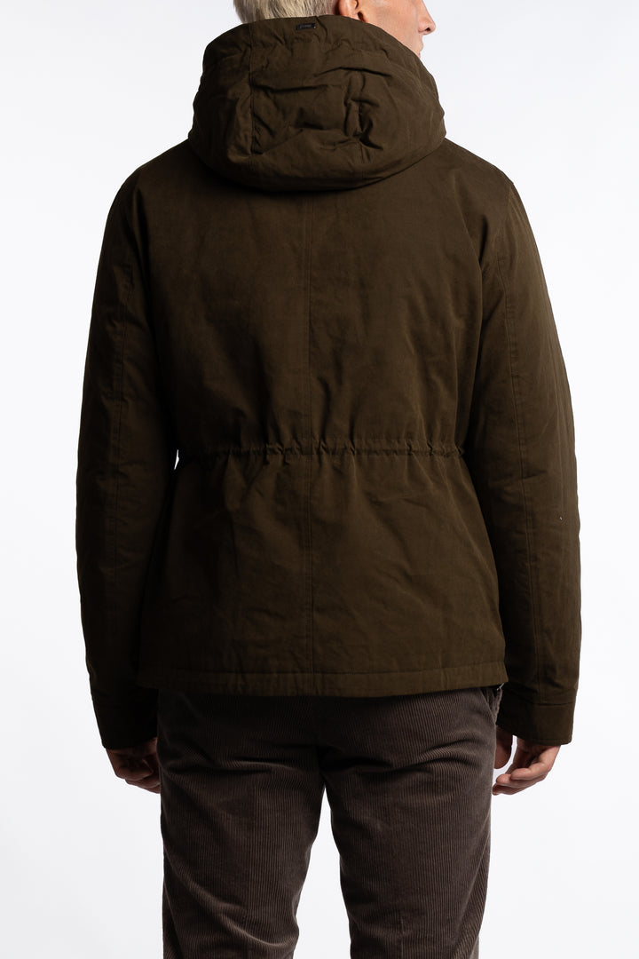 Woven Half Coat Verde Militare