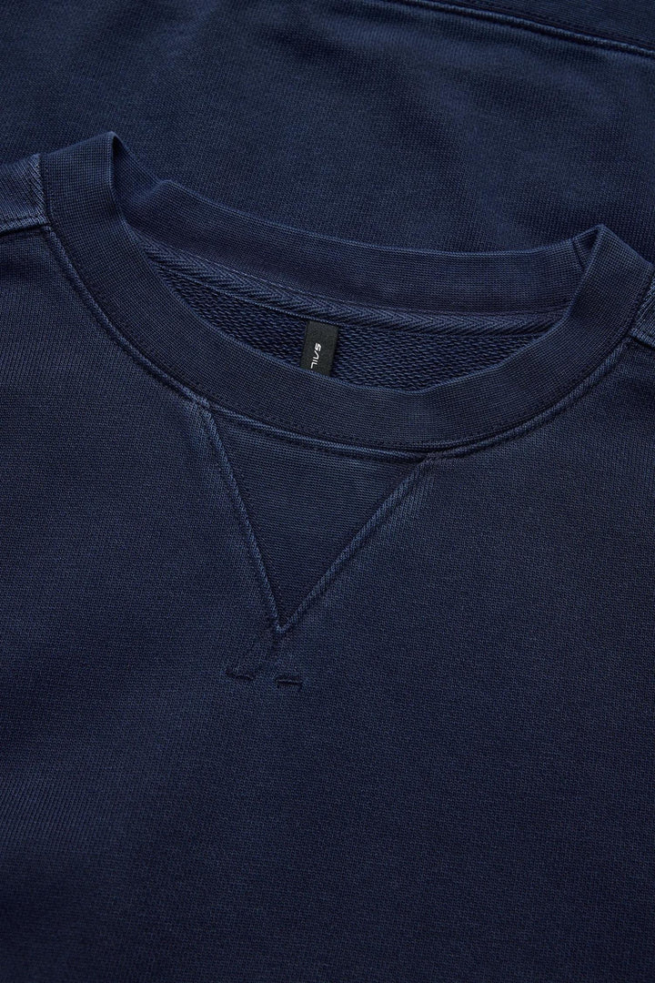 Wind Pigment Sweater Dark Navy