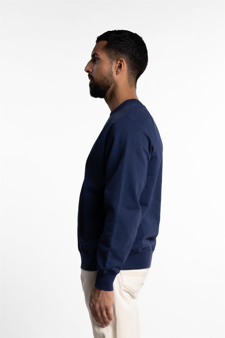 Cotton Jersey Sweatshirt Navy