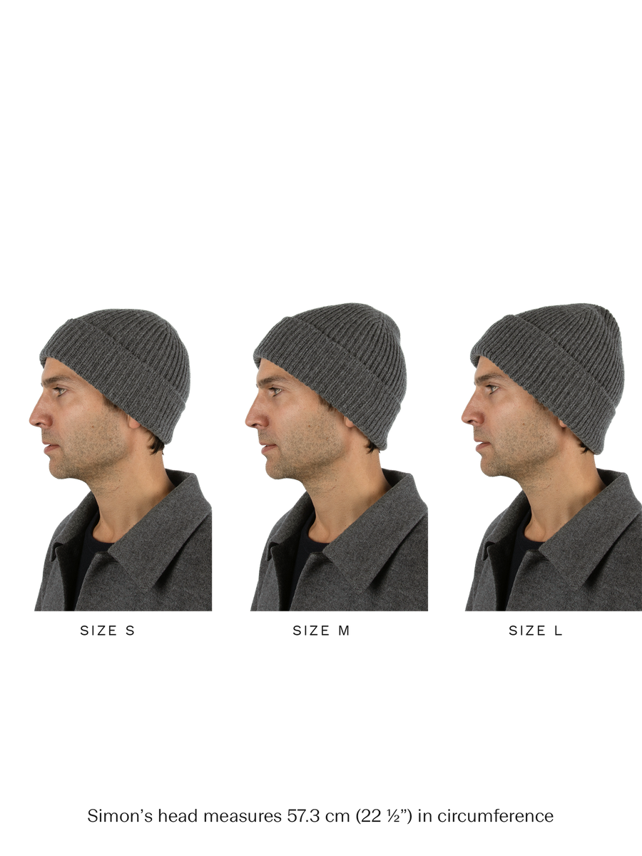 Oslo Beanie | Cashmere Wool Rime Grey